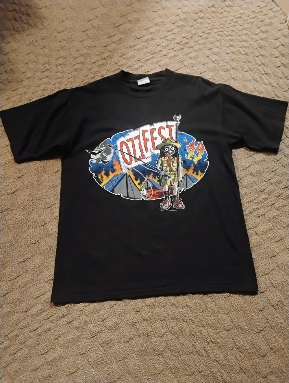 Vintage 99' Ozz Fest Double Sided Graphic T-shirt Size L -Multiple Bands